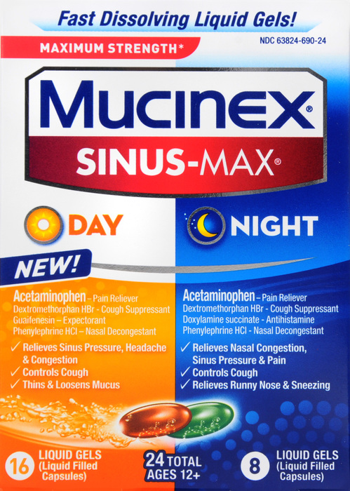 Mucinex Sinus-Max Day/Night Liquid Gels 24ct