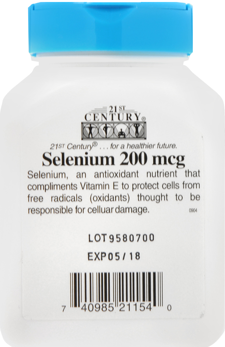 21st Century Selenium 200mcg Capsules 60ct