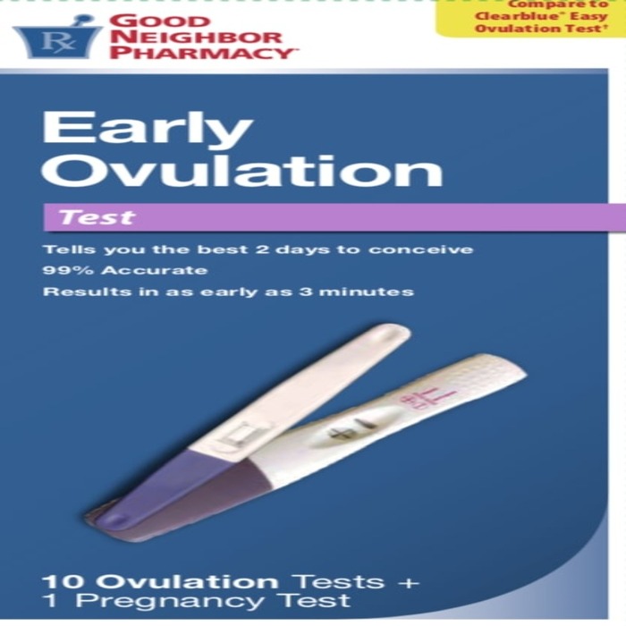 Good Neighbor Pharmacy Ovulation Test 10ct + Pregnancy Test 1ct