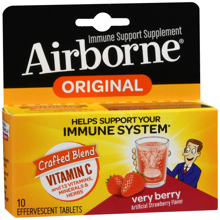 Airborne Blast of Vitamin C Very Berry Effervescent Tablets 10ct