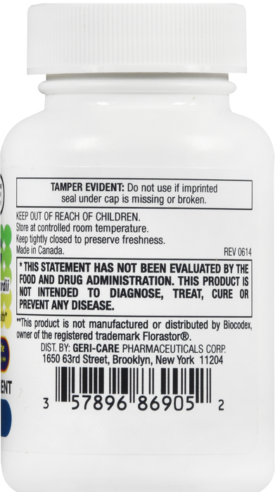 GeriCare Probiotic Saccharomyces Boulardii 250mg Capsules 50ct