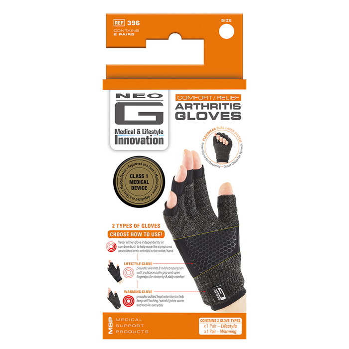 Neo G Comfort Relief Arthritis Gloves Med 1ct