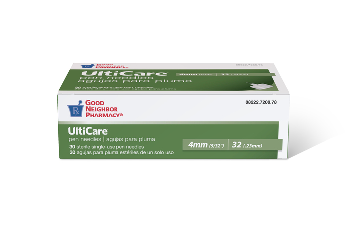 Good Neighbor Pharmacy UltiCare Pen Needles 4mm 32G 30ct