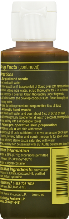 BETADINE SCRUB 7.5% 4OZ INST