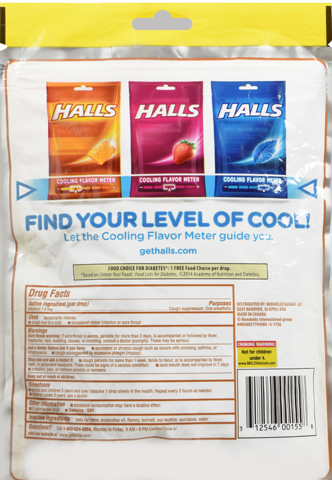 HALLS BAG S/F HONEY LEMON 70CT