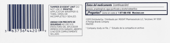 Monistat 3-Day Yeast Infection Treatment, Prefilled Cream Applicators 3ct