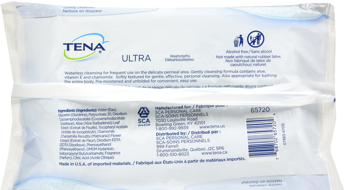 TENA ULTRA WASHCLOTH