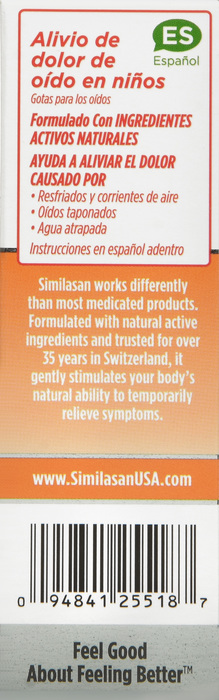 Similasan Kids Ear Relief Ear Drops 0.33oz