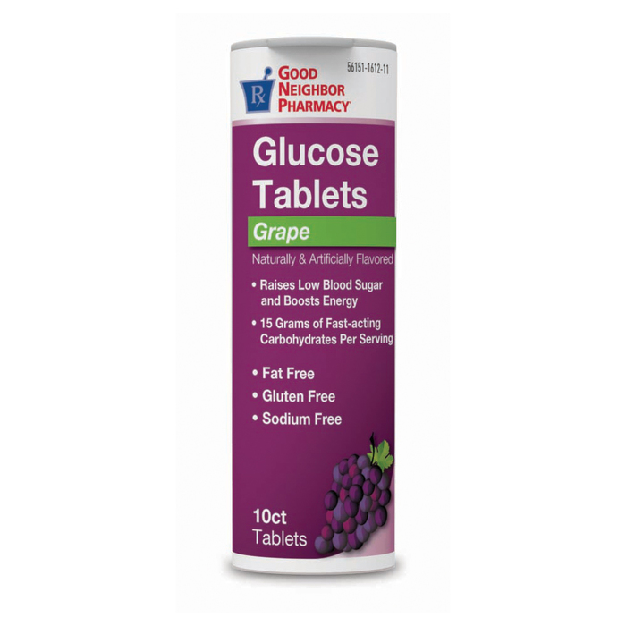 Good Neighbor Pharmacy Glucose Grape Tablets 6x10ct