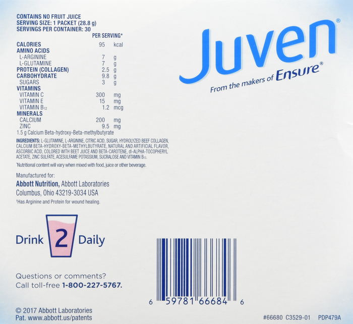 JUVEN FRUIT PUNCH PWD PACKET 30X28.8GM