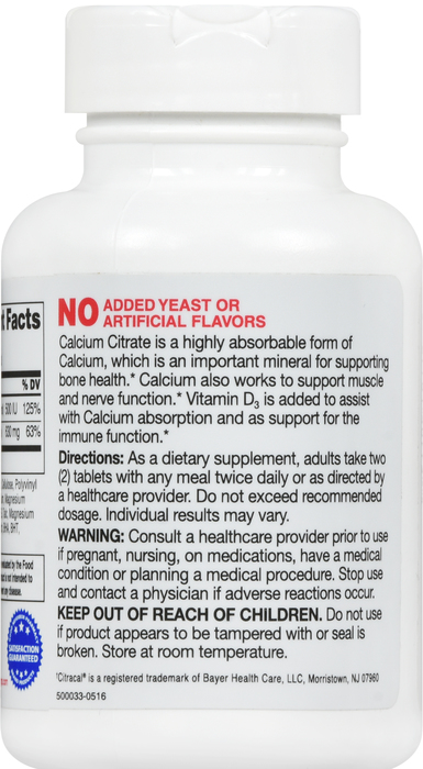 Good Neighbor Pharmacy Calcium Citrate +D3 Maximum Tablets 60ct