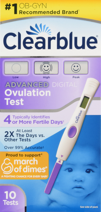 ClearBlue Advanced Digital Ovulation Test 10ct