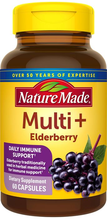 VITAMIN MULTI + ELDERBRY CAP 60CT NAT MD