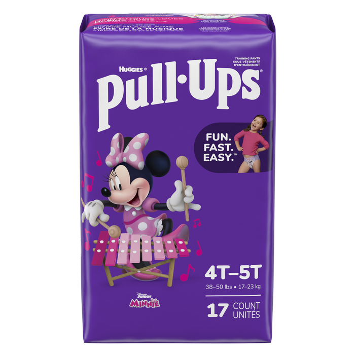 HUGGIES PULL-UPS GIRLS 4T-5T 4X17CT