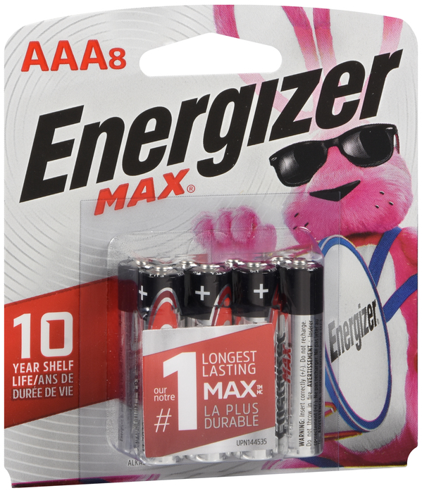 ENERGIZER MAX ALK AAA E92BP8 8PK