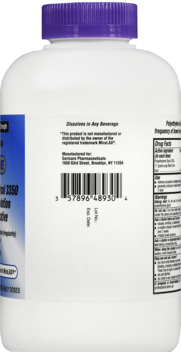 Polyethylene Glycol 3350 Powder 510g Geri-Care