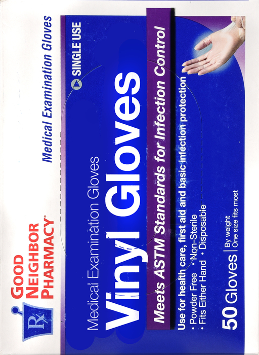 Good Neighbor Pharmacy Vinyl Gloves Powder Free 50ct