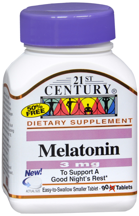 21st Century Melatonin 3mg Tablets 90ct