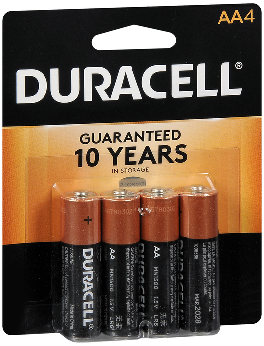 DURACELL REG AA 4PK