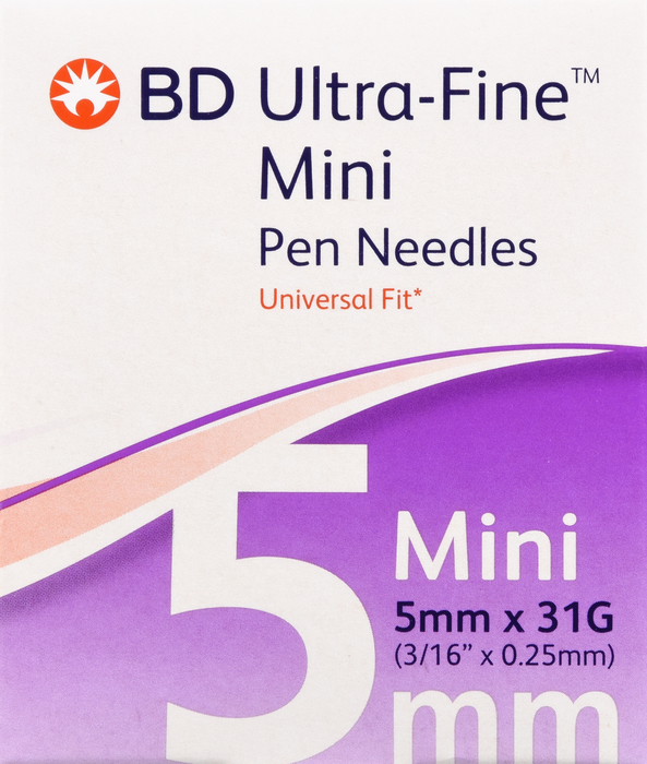 BD Ultra-Fine Mini Pen Needles 31Gx5mm 100ct