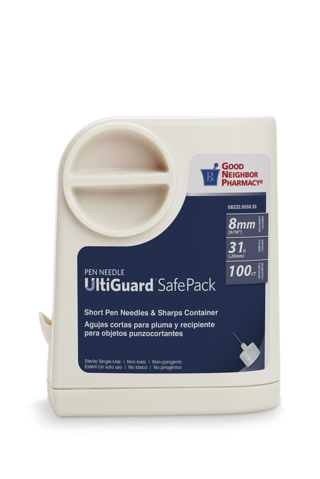 Good Neighbor Pharmacy UltiGuard SafePack Pen Needles 8mm 31G 100ct