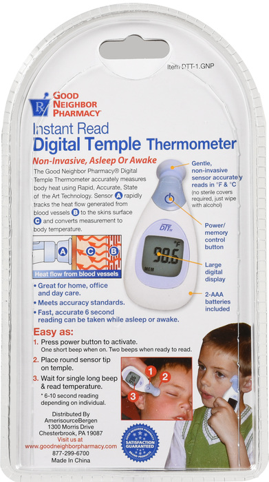 Good Neighbor Pharmacy Instant Read Digital Temple Thermometer 1ct