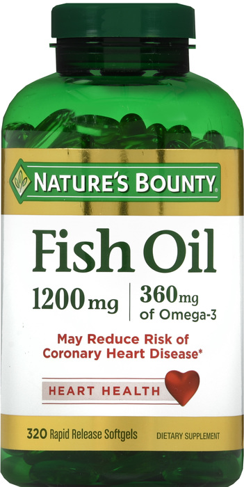 FISH OIL 1200MG SOFTGEL 320CT NAT BOUNTY