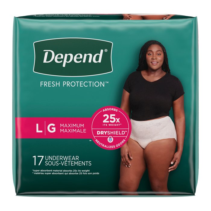 Depend Underwear Maximum Absorbency For Women Large 17ct