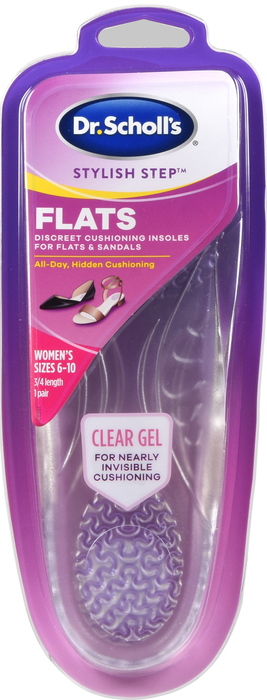 DR SCHOLLS STYLISH CLR CUSH FLATS 1PR