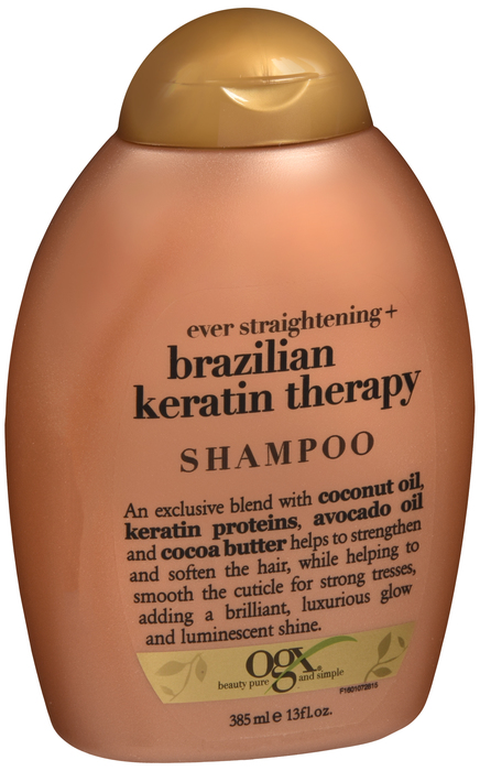 OGX EVER STRAIGHT BRAZ KERATIN SHAM 13OZ