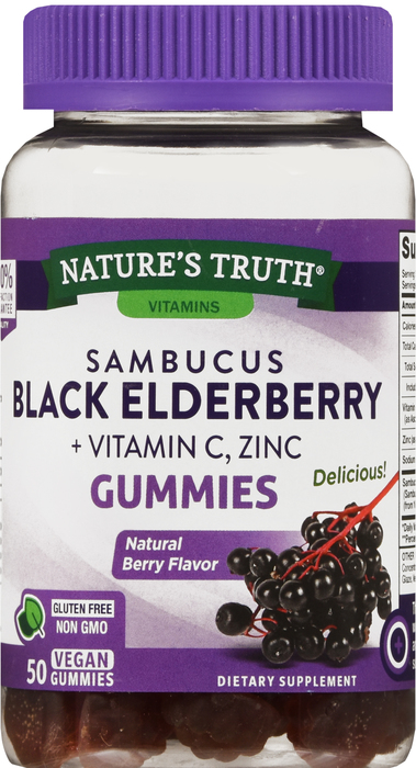 ELDERBERRY GUMMY 50CT NAT TRU