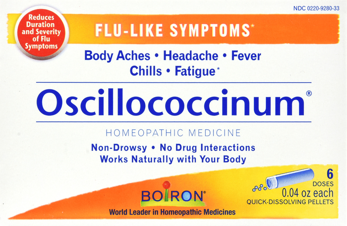 Boiron Oscillococcinum Flu-Like Symptoms Quick Dissolving Pellets 6ct