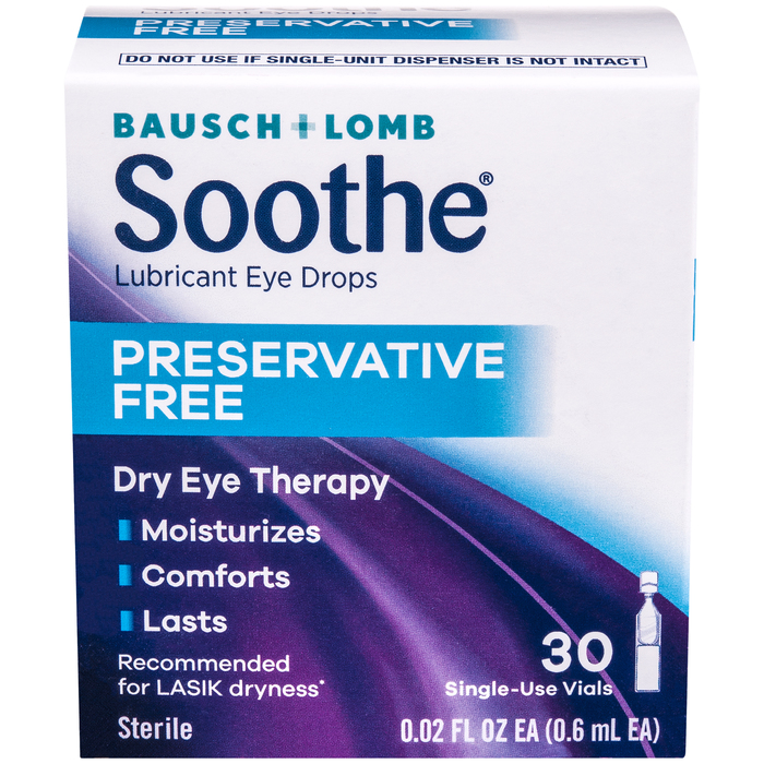 Soothe PF Dry Eye Drops Vials 30x0.2oz