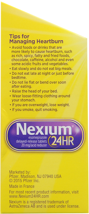 Nexium 24HR 20.3mg Heartburn Relief Tablets 42ct