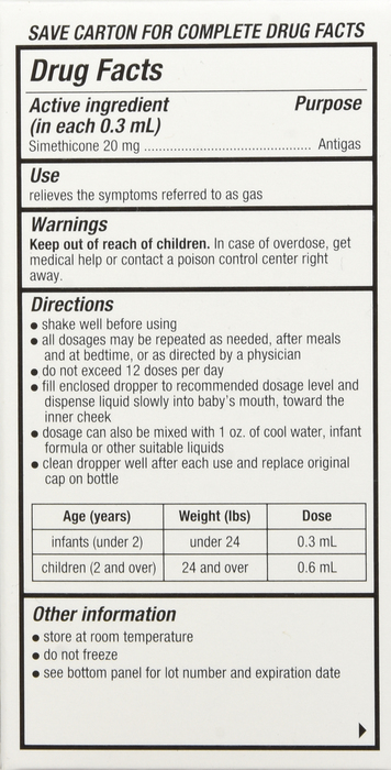 Good Neighbor Pharmacy Infant Gas Relief Dye-Free, 20mg Drops 1oz