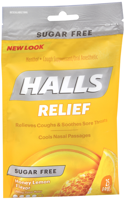 Hall's Sugar Free Peg Bag 25ct