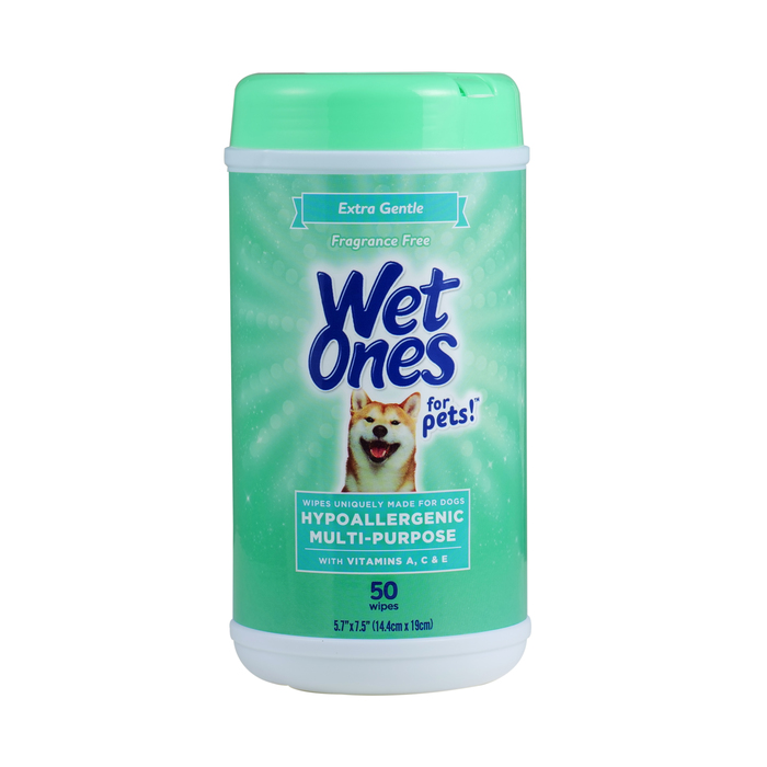 Wet Ones Dogs Hypoallergenic Wipes 50ct