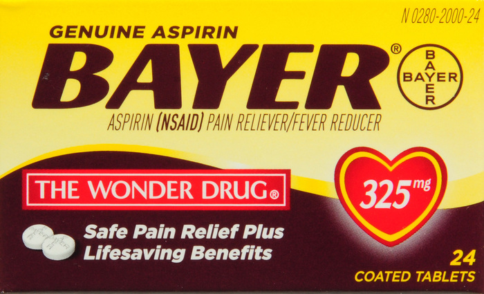 Bayer Aspirin Pain Reliver/Fever Reducer 325mg Coated Tablets 24ct