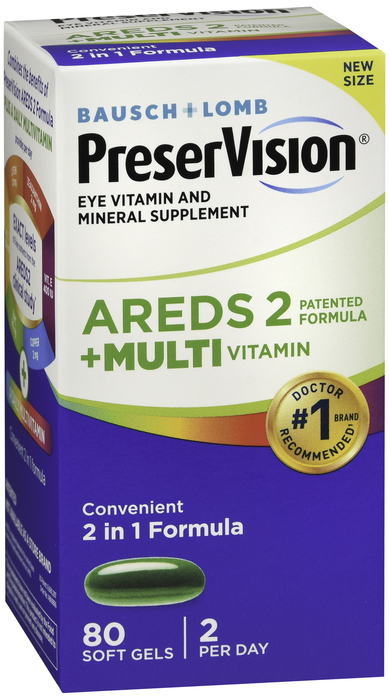 Bausch + Lomb AREDS 2 + Multivitamin Softgels 80ct