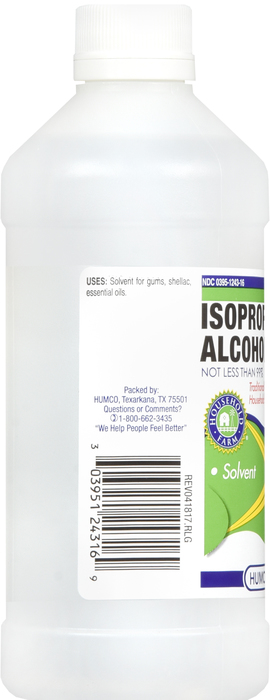 ALCOHOL ISOPROPYL 99% USP 24X16OZ HUMCO