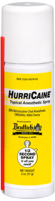 HURRICAINE 20% SPRAY CHERRY 2OZ