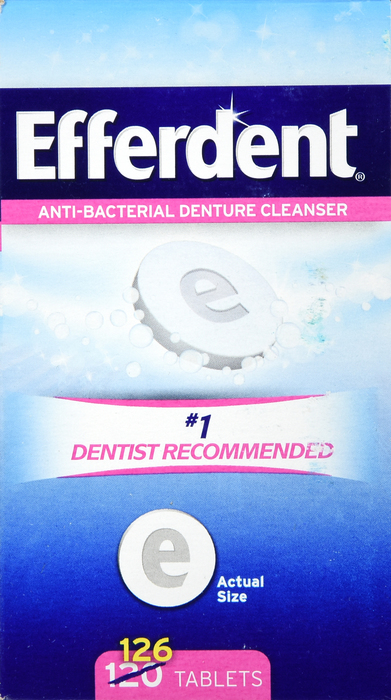 EFFERDENT ORIGINAL TABLET 126CT