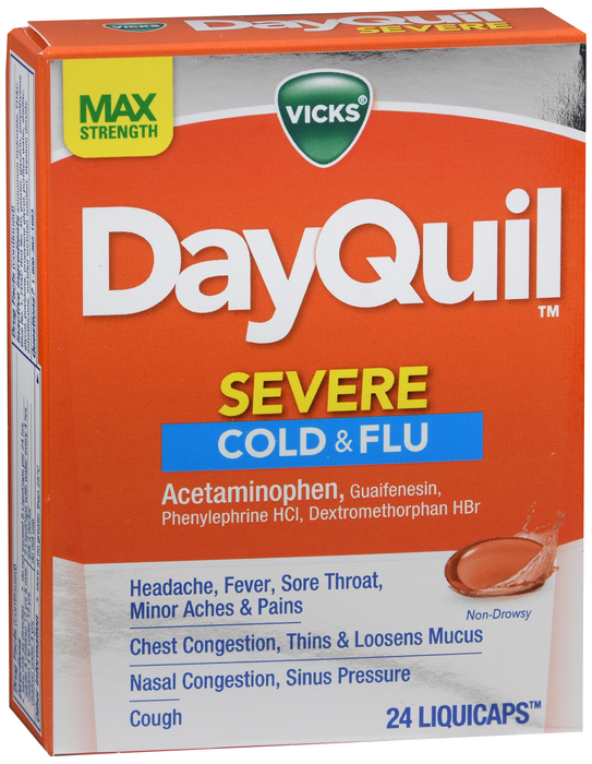 DayQuil Severe Cold & Flu Liquid Capsules 24ct