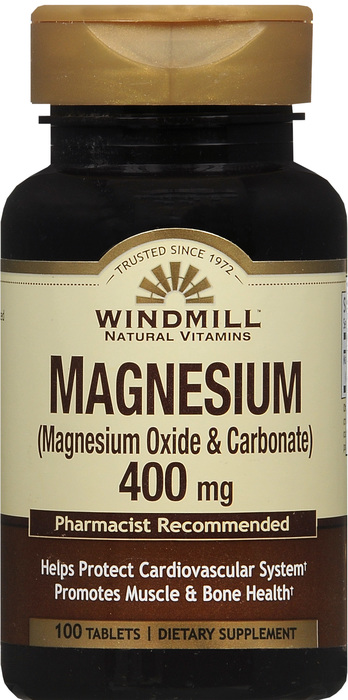 Windmill Magnesium 400mg Tablets 100ct