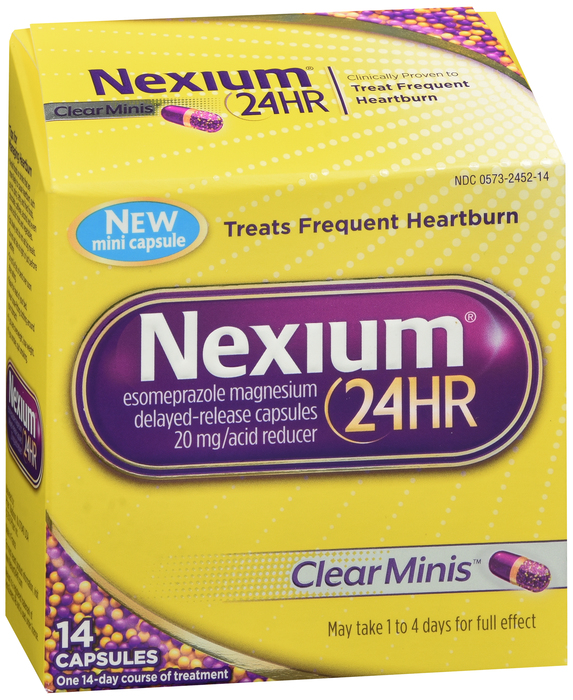 Nexium 24HR 20mg Heartburn Relief Mini Capsules 14ct