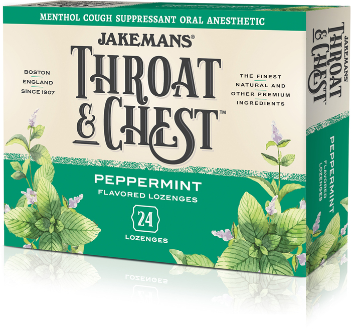 JAKEMANS THROAT & CHEST PEPMN LOZ 6X24CT