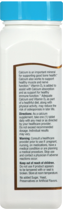 21st Century Calcium 1000mg + D Tablets  90ct