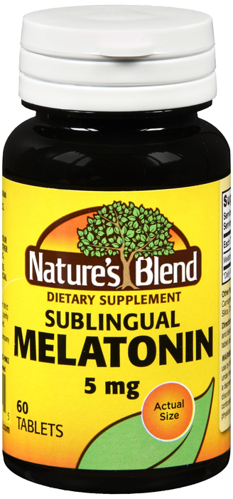 Nature's Blend Melatonin 5mg Sublingual Tablets 60ct