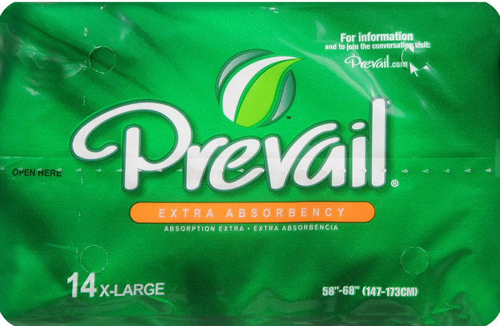 Prevail Underwear X-Large Extra Absorbency 58-68" 4x14ct