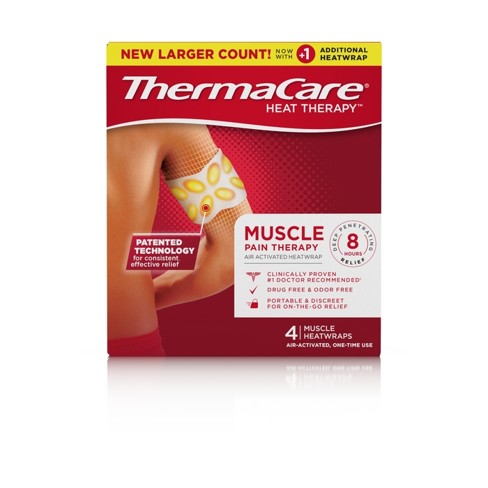 Thermacare Heat Therapy 8Hr Muscle Heatwraps 4ct